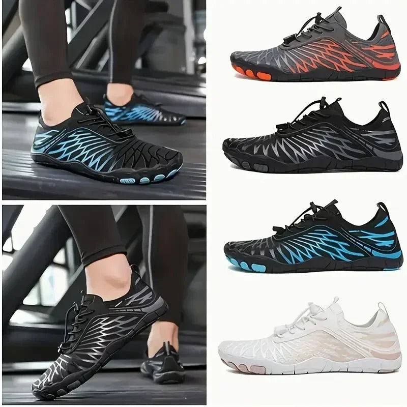 Fashionable Barefoot Water Shoes anti Slip Breathable Swimming Fitness Shoes Pool Party Outdoor Beach Aqua Shoes Couple'S Style